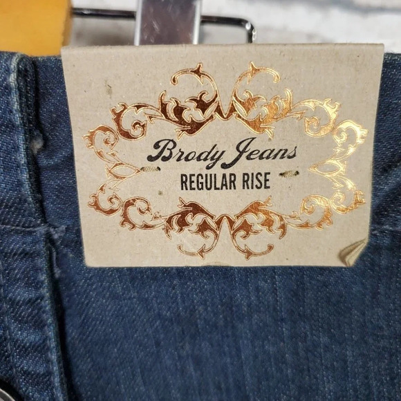 Vintage 90s Brody Trouser Jeans Reg Rise 28 Dark  Wash - Picture 12 of 16